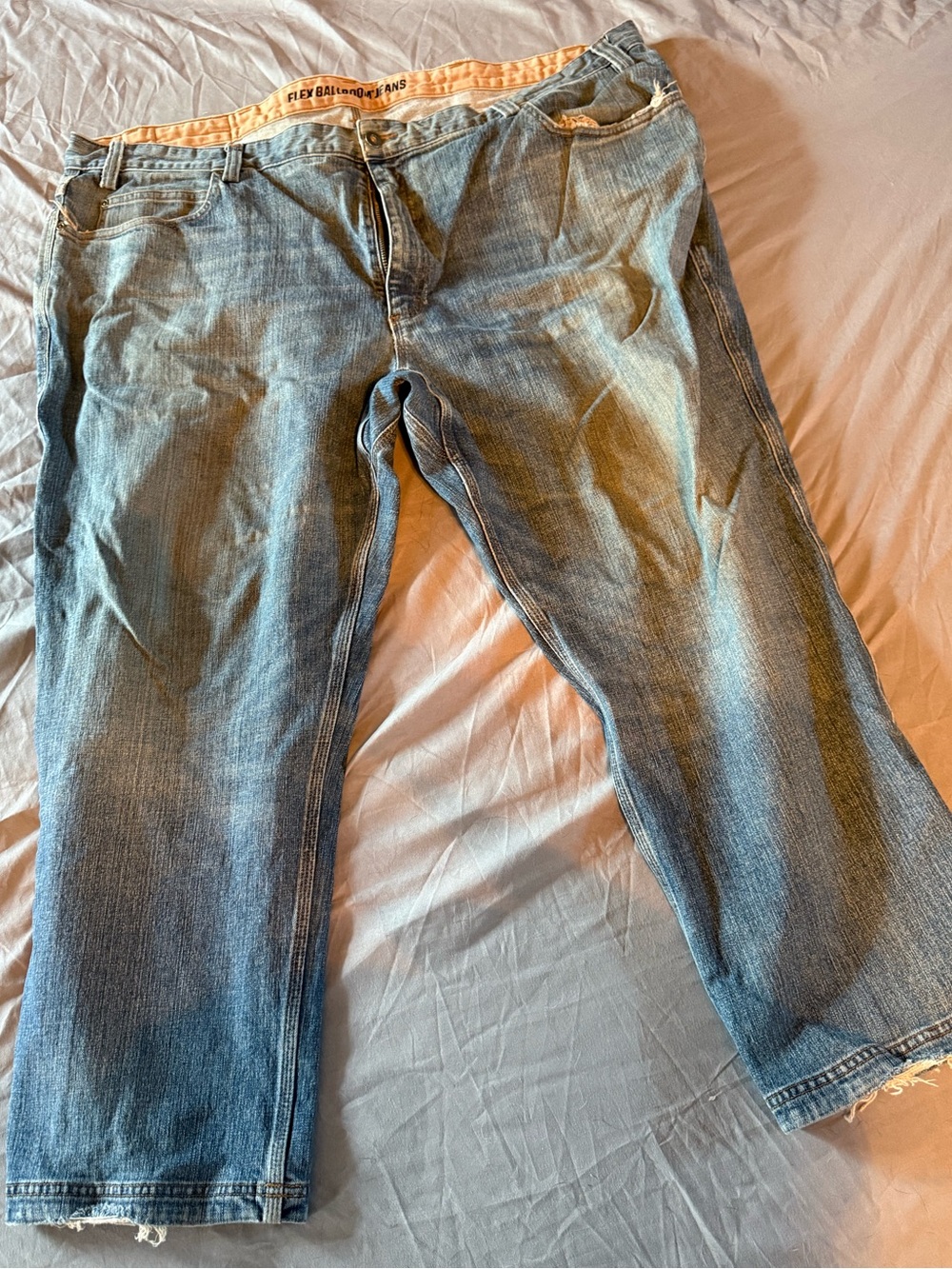 Duluth Trading 46x28 DuluthFlex Ballroom Relaxed Fit Jeans 20207 Blue